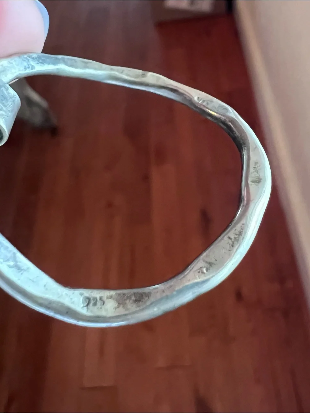 Vintage Hammered Sterling Cuff